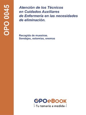 cover image of Atención de los Técnicos en Cuidados Auxiliares de Enfermería en las necesidades de eliminación